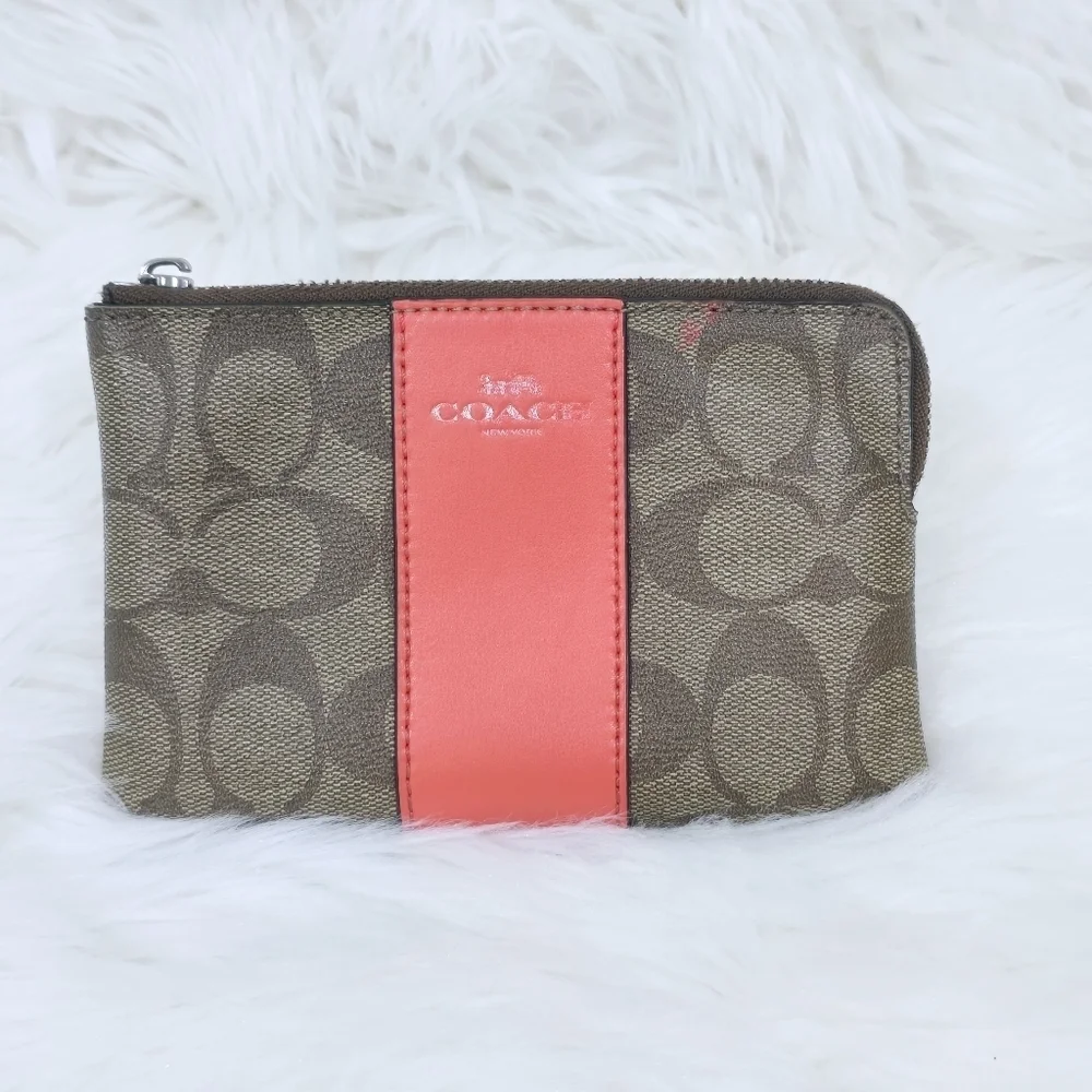 Coach Monogram Wristlet